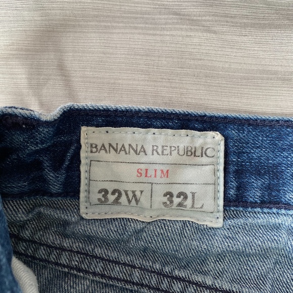 Banana Republic Slim Fit Blue Jeans (32x32) - Picture 8 of 9